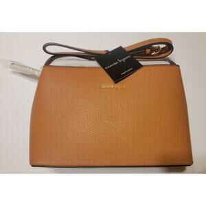 Nanette Lepore Handbag NWT Halsey Multi Section Crossbody Creme Tan